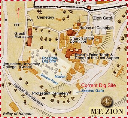 map of mount zion israel.
